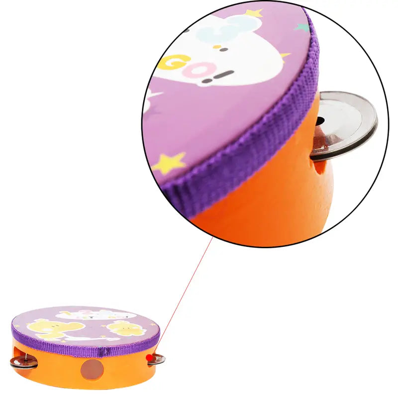 15cm Hand Clapping Flower Tambourine Percussion Toy