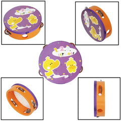 15cm Hand Clapping Flower Tambourine Percussion Toy