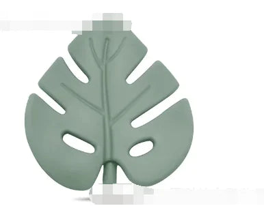Baby Silicone Teether Leaf for Soothing Relief (Single)