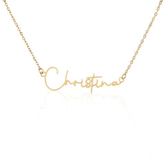 Personalized Signature Name Necklace