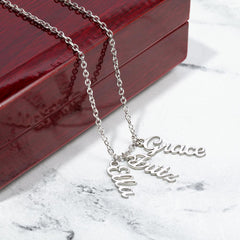 Personalized Multi Name Necklace