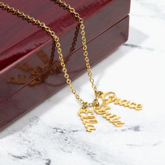 Personalized Multi Name Necklace