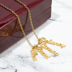 Personalized Multi Name Necklace