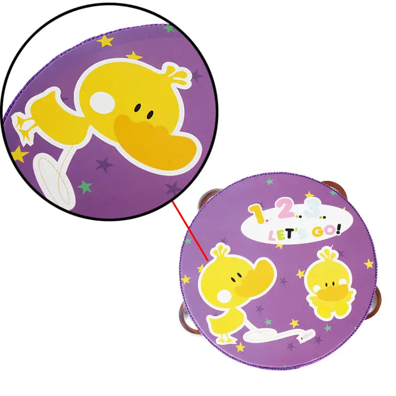 15cm Hand Clapping Flower Tambourine Percussion Toy