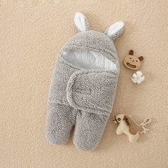 Fluffy Soft Newborn Sleeping Bag and Wrap Blanket